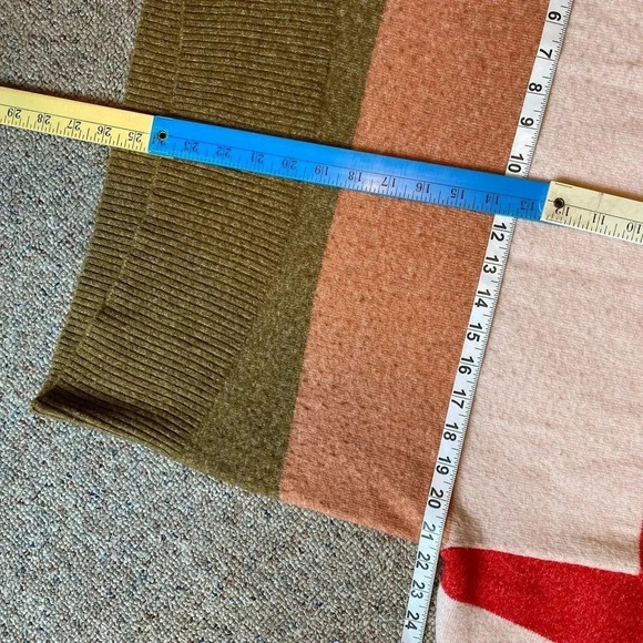 A new day Soft Cozy Estatic Color Block Sweater Women Sz S-L Oversized Stretch - Picture 2 of 6